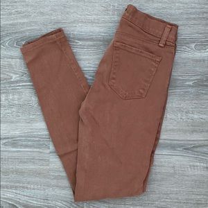 ❤️ J Brand Skinny Jeans in “Bourbon” Brown Size 26 NWOT